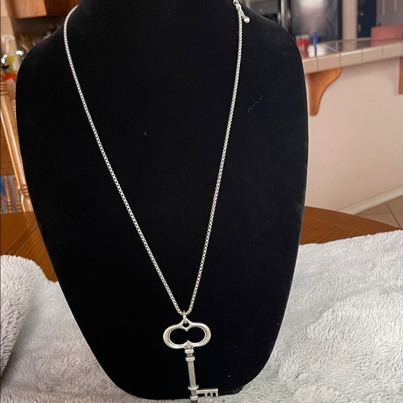Chico's Silver Key Necklace - Picture 2 of 4